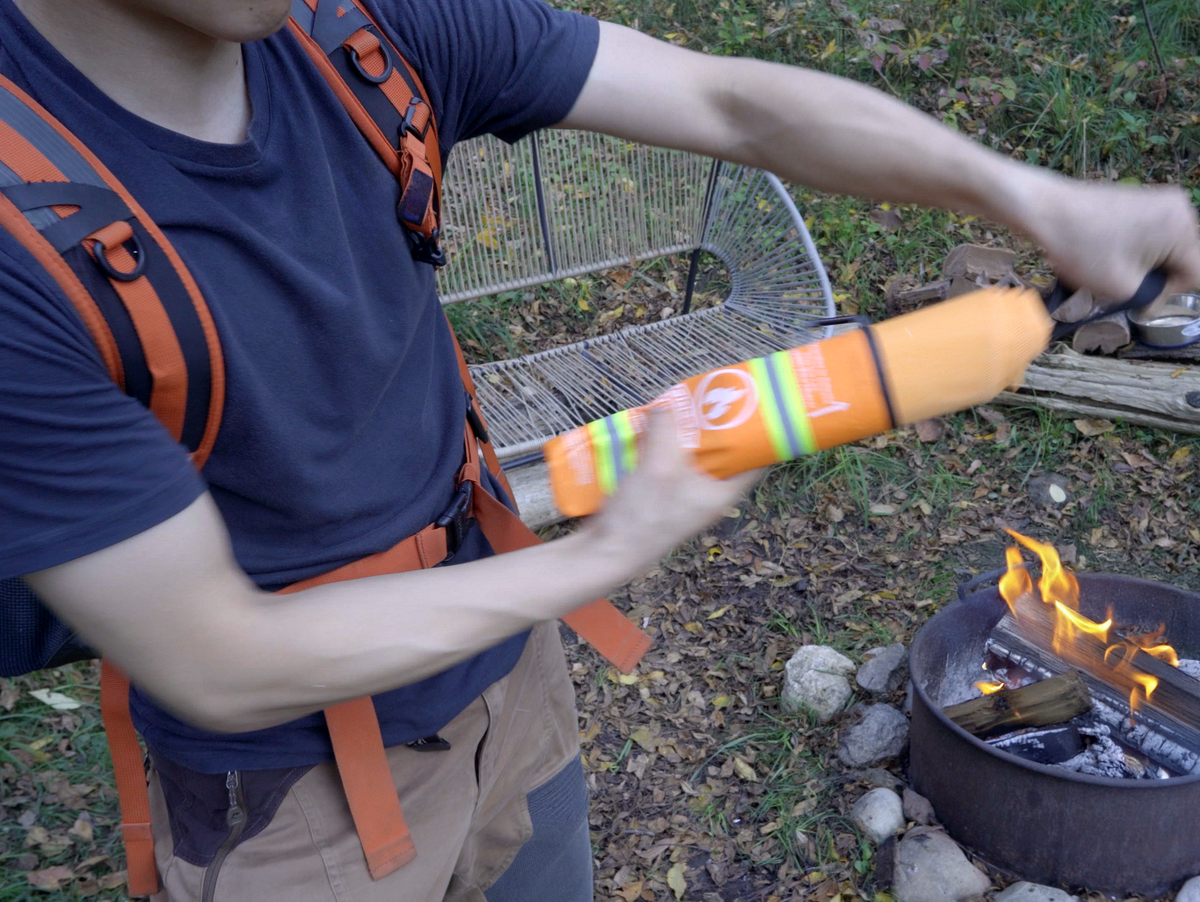 Step 2: Pull the release tabs to deploy the blanket